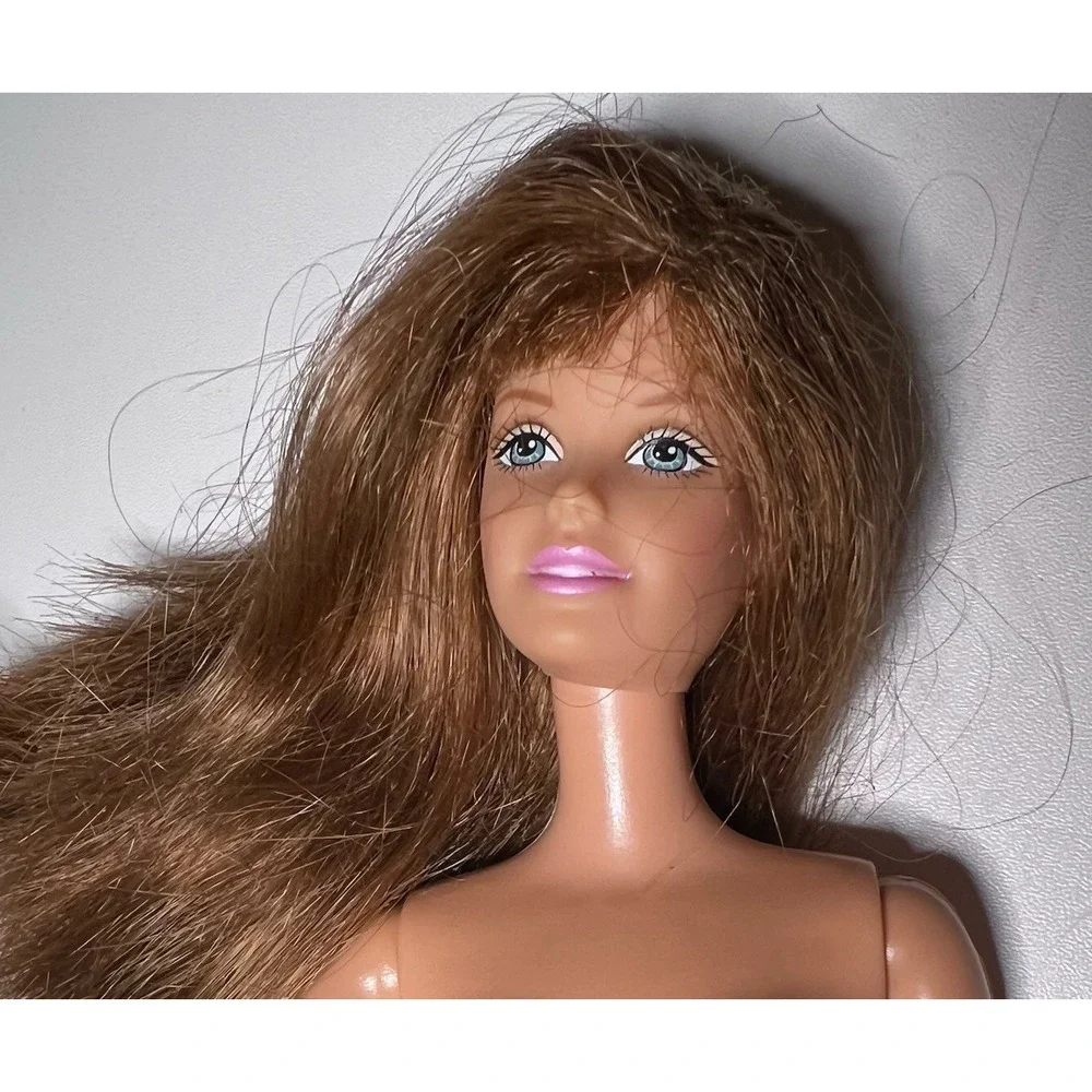 Barbie Waving Hand Doll 1966 Brunette Articulated Arms Nude‎
